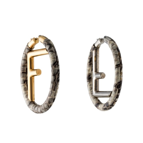 FENDI SNAKESKIN EARRINGS